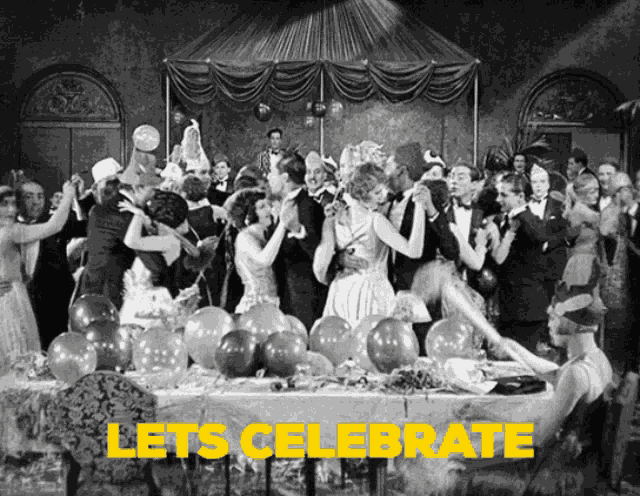 Engagement Party Lets Celebrate Deco GIF