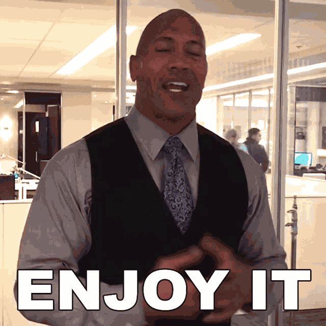 Enjoy It Dwayne Johnson GIF