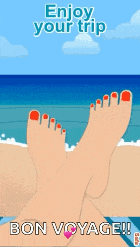 Enjoy Your Trip Beach GIF