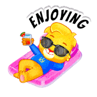 Enjoying Chilling Sticker
