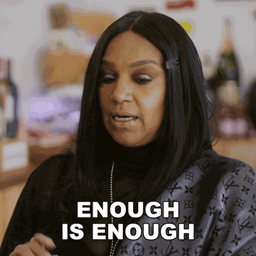 Enough Is Enough Jackie Christie GIF