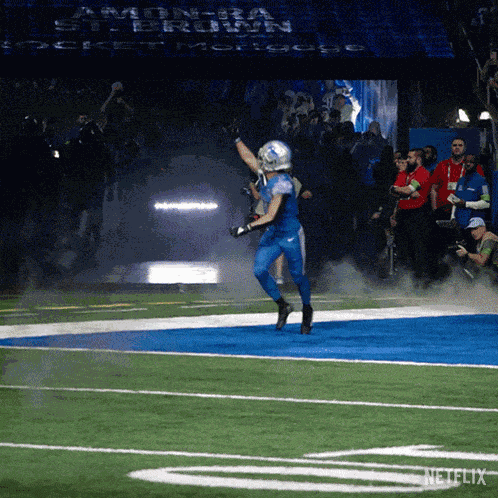 Entering The Football Pitch Amon-ra St Brown GIF