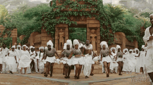 Everyone Is Dancing Wakanda Forever GIF