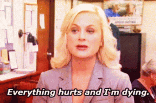 Everything Hurts And Im Dying Amy Poehler GIF