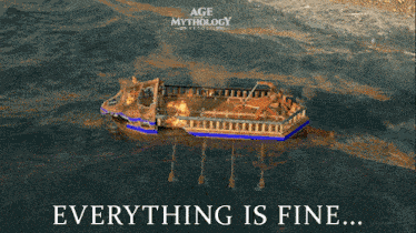 Everything Is Fine On Fire GIF