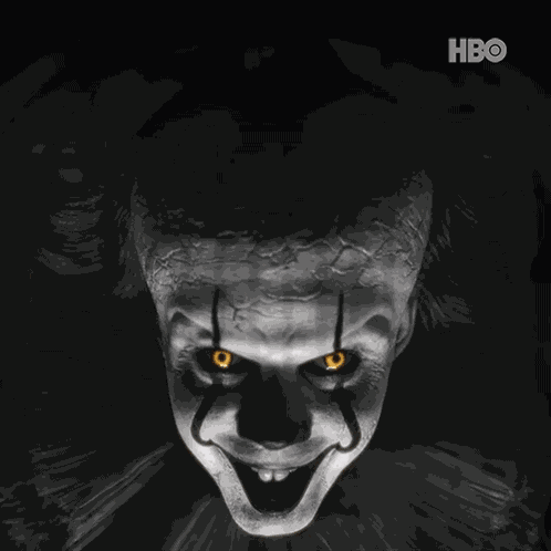 Evil Stare Pennywise GIF