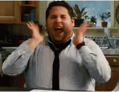 Excited Fat GIF