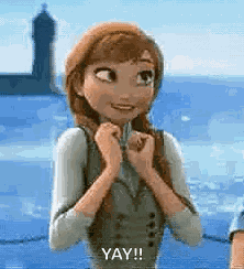 Excited Frozen GIF