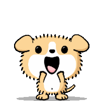 Excited Puppy Sticker