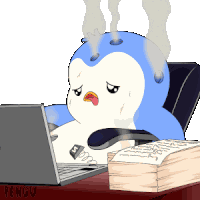 Exhausted Burnt Out Sticker