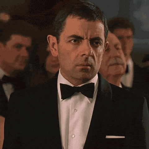 Eye Roll Mr Bean GIF