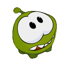 Eyes Widen Om Nom Sticker