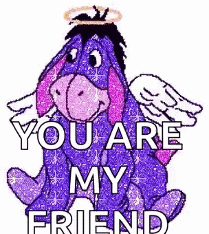 Eyore Purple GIF