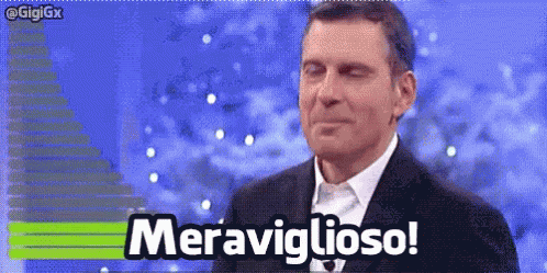 Fabrizio Frizzi Meraviglioso Fantastico Applauso Bravo Bravissimo Brava Bravissima Applausi Evviva GIF