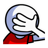 Facepalm Face Palm Sticker