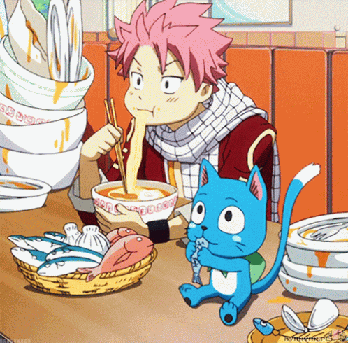 Fairy Tail Eating GIF