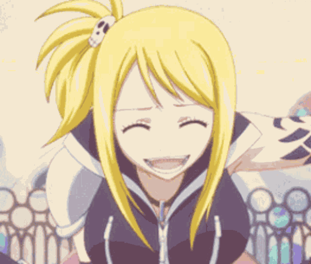 Fairy Tail Laughing Hysterically GIF