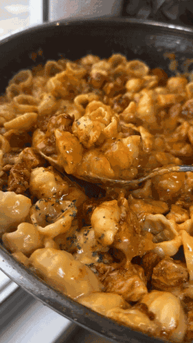 Fajita Chicken Mac N Cheese Pasta GIF