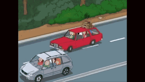 Family Guy Car Crash GIF