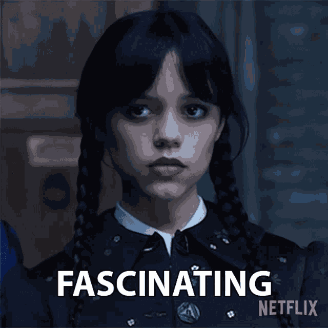 Fascinating Wednesday Addams GIF