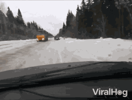 Fast Driving Avoided Accident GIF