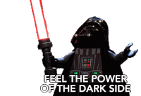 Feel The Power Of The Dark Side Darth Vader Sticker