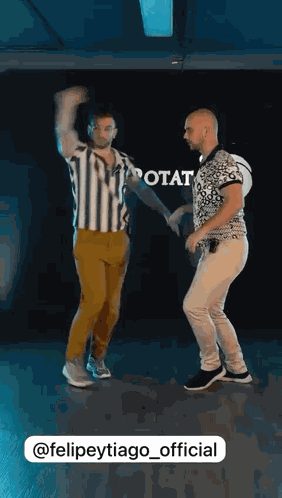 Felipe Y Tiago Rolerotation Bachata Move GIF