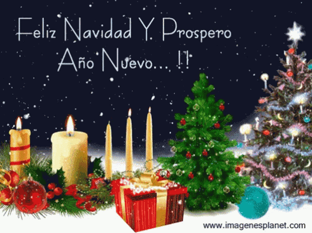 Feliz Navidad Y Prosper Ano Nuevo Merry Christmas GIF