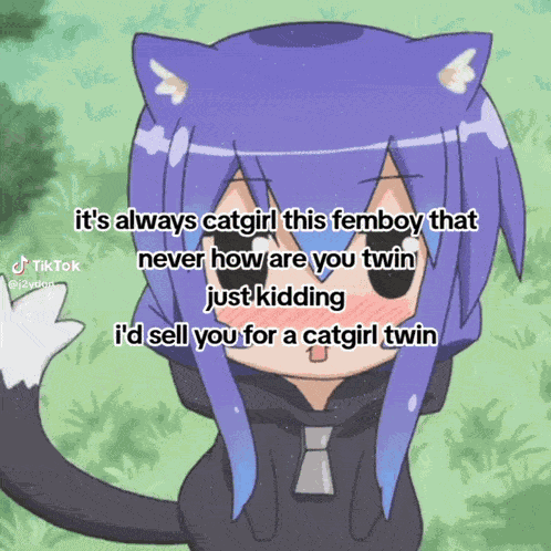 Femboy Catgirl GIF
