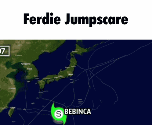 Ferdie Jumpscare Typhoon Bebinca GIF