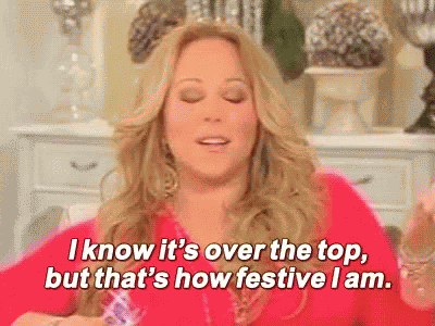 Festive Mariah Carey GIF