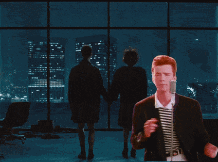 Fight Club Rick Roll GIF