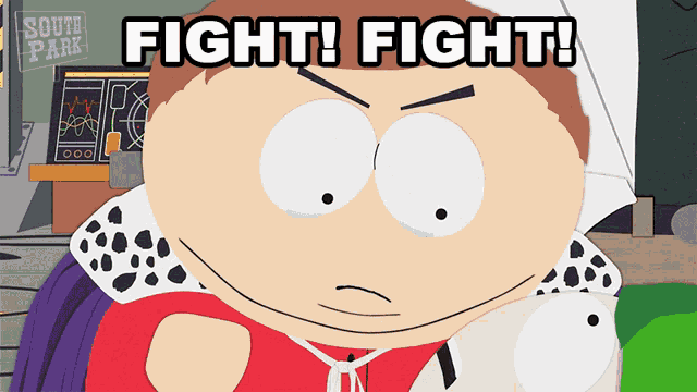 Fight Fight Eric Cartman GIF