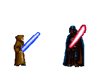 Fighting Lightsaber Sticker