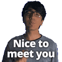 Finally Meet You Glad To Meet You Sticker