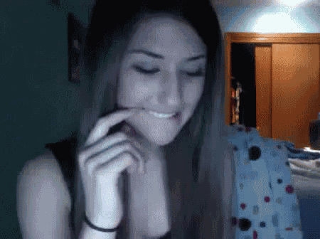 Finger Bite Bite Finger GIF