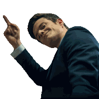 Finger Gun Nathan Caine Sticker