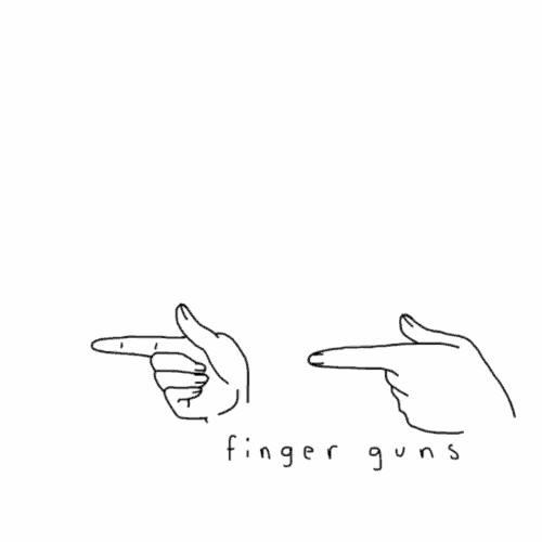 Finger Guns Hey GIF