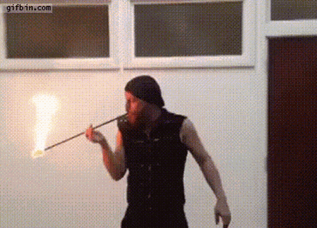 Fire Eating Shade Flamewater GIF