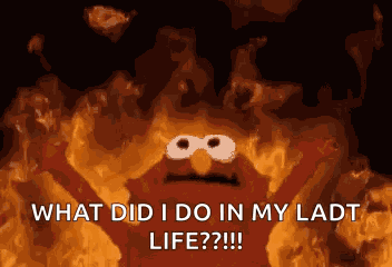 Fire Elmo Whahahah GIF