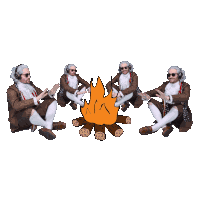Firepit Bon Fire Sticker