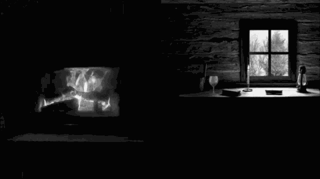 Fireplace Storm GIF