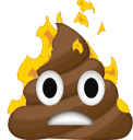 Firepoop Burn Burning Fire Poop Sticker