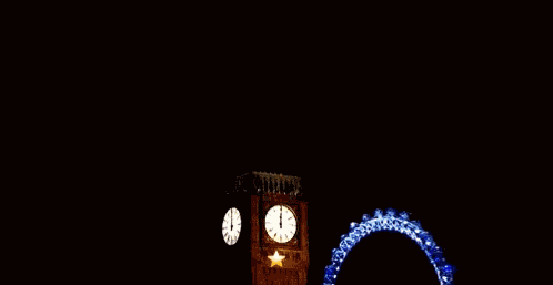 Fireworks Bigben GIF