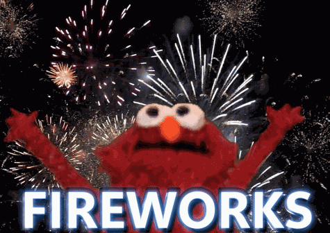 Fireworks Elmo GIF