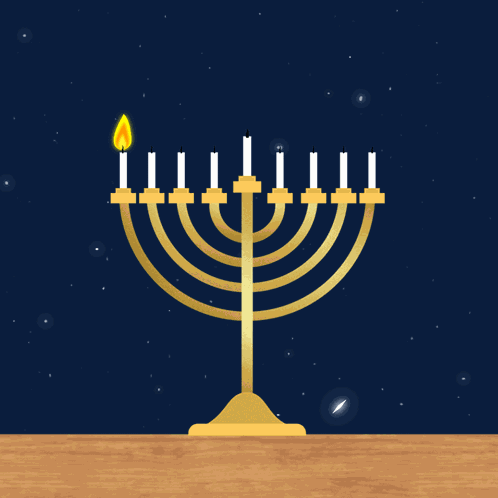 First Day Of Hanukkah December 7 GIF