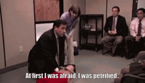 First I Was Afraid The Office GIF