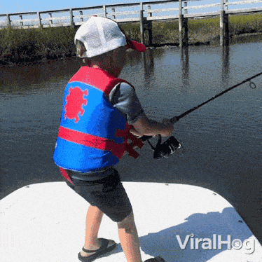 Fishing Viralhog GIF