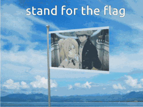 Flag Blue Exorcist GIF