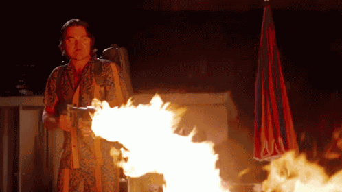 Flame Thrower Leonardo Dicaprio GIF